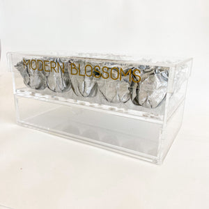 Forever Roses Fifteen Acrylic Box - HKFlowers
